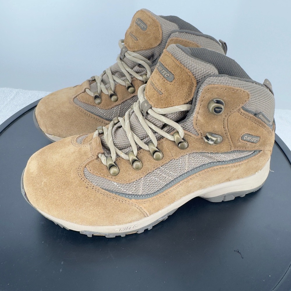NIB Hi-Tec Cliff Trail WP Womens Waterproof Hiking Boots Honey Taupe L277444 6.5
